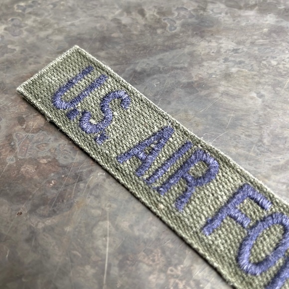 U.S. AIR FORCE embroidered tape patch - Vintage - Picture 6 of 10